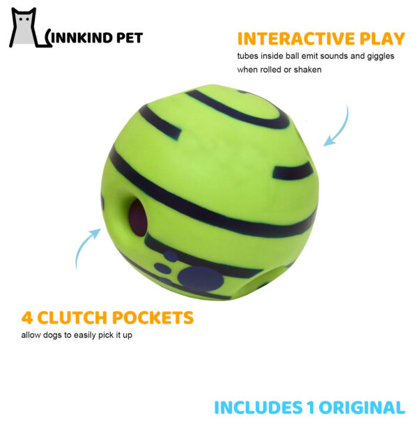 Interactive Dog Toy, Fun Giggle Sounds When Rolled or Shaken, Pets Know Best, As Seen On TV (Copy) - Image 2