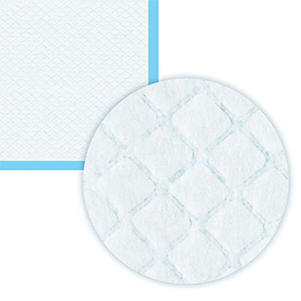 Super Absorbent Waterproof Dog and Puppy Pet Training Pad, Housebreaking Pet Pad,Potty Training, Standard Absorbency，Blue & White（23.6‘’x 23.6‘’） - Image 4