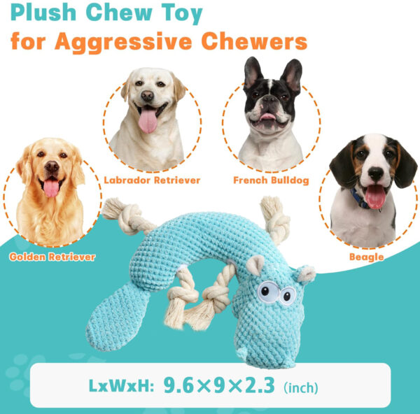 Dog Toys for Aggressive Chewers - Dog Toys to Keep Them Busy Squeaky Dog Toys for Large Dogs - Image 4