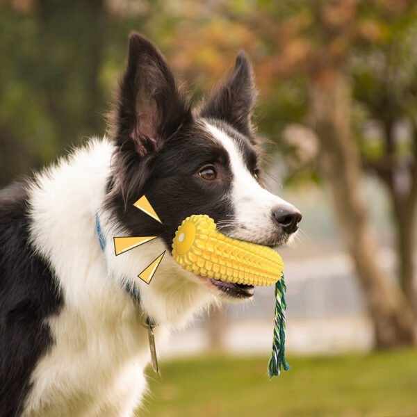 Dog Chew Toys for Aggressive Chewers, Indestructible Tough Durable Squeaky Interactive Dog Toys, Puppy Teeth Chew Corn Stick Toy for Small Meduium Large Breed - Image 6