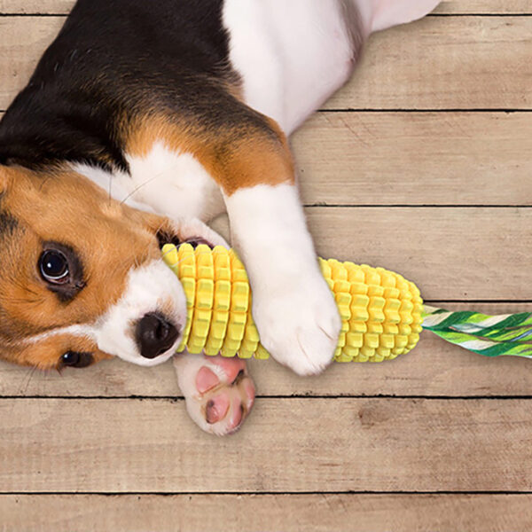 Dog Chew Toys for Aggressive Chewers, Indestructible Tough Durable Squeaky Interactive Dog Toys, Puppy Teeth Chew Corn Stick Toy for Small Meduium Large Breed - Image 7